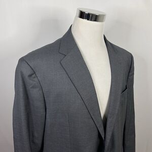 Joseph Abboud 50L Sport Coat Zignone Wool Gray Two Button Lined Double Vented